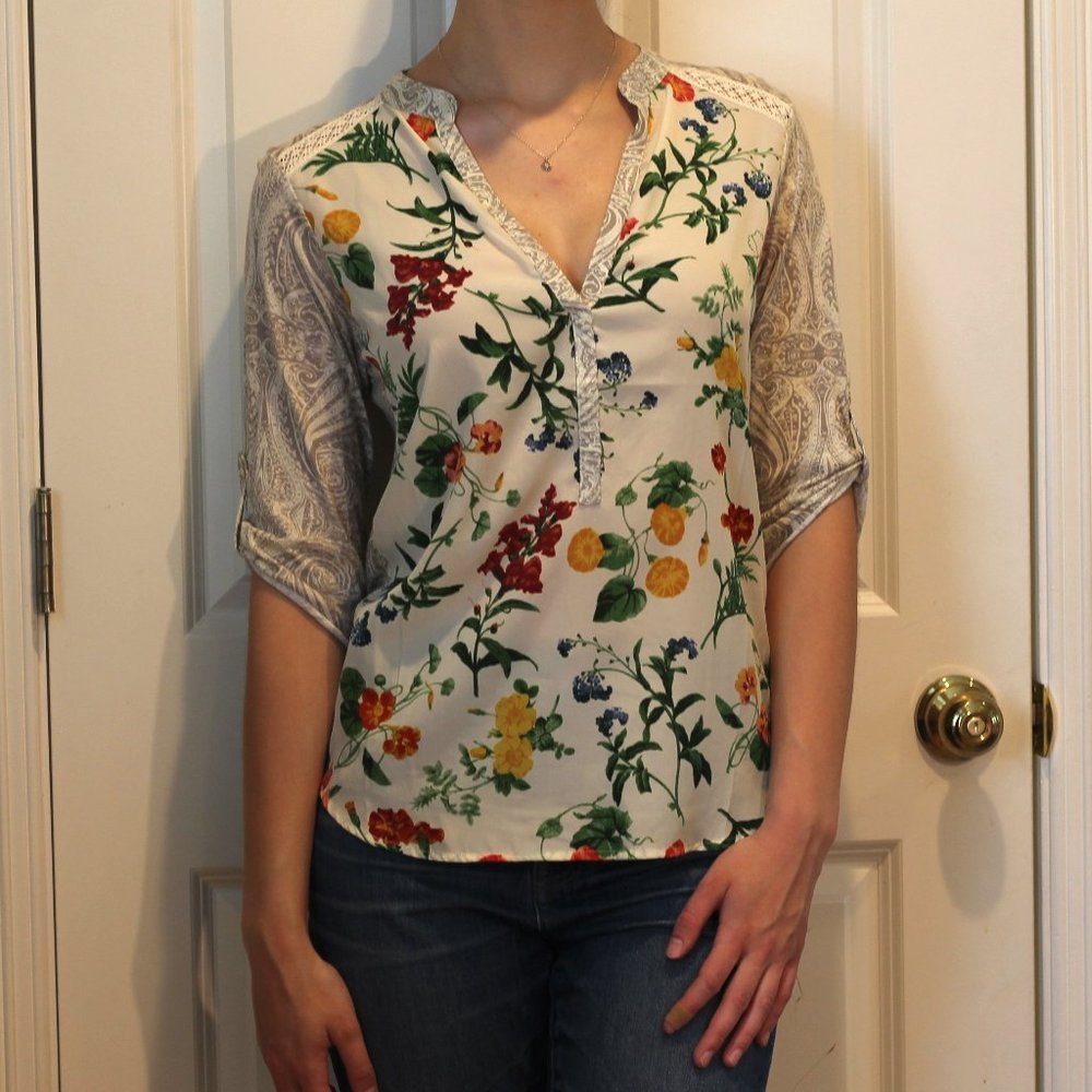 Flower print shirt